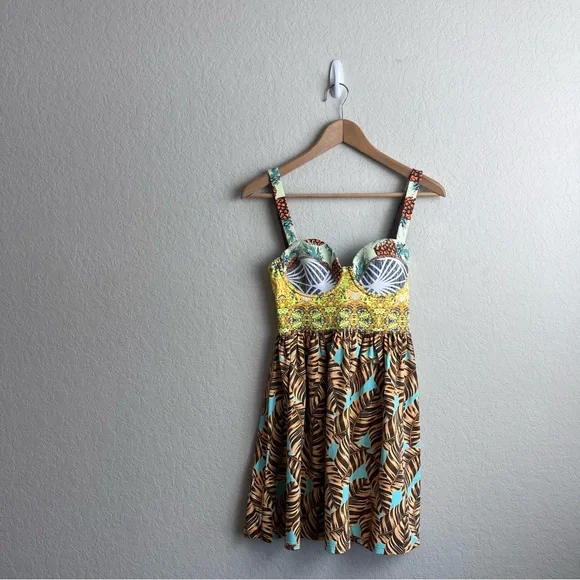 Maaji Lavender Lemonade Dress A Line Pleated Mini - Picture 2 of 12